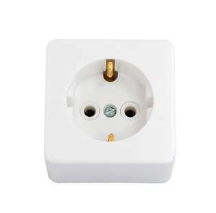 Розетка наружная с заземлением РА10-209 - Bylectrica РА16-209