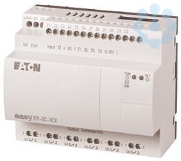 Реле программируемое 24В DC цифровые 12 DI 6DO 10А часы реального времени, EASY819-DC-RCX - 256270 EATON