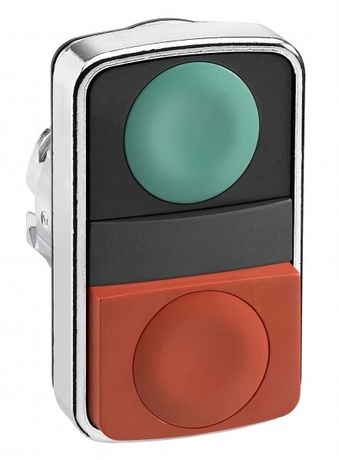 ГОЛОВКА КНОПКИ ДВОЙНАЯ БЕЗ МАРКИРОВКИ ZB4BL7340 | Schneider Electric