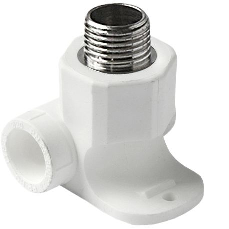 Водорозетка 25 х 1/2' НР полипропиленовая PPR белая - PA28112P PRO AQUA