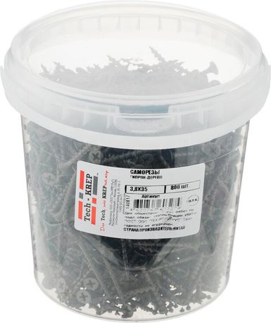 Саморез ШСГД 3,8х35 (800 шт) - ведро ( 1,312 кг) | 124375 Tech-KREP