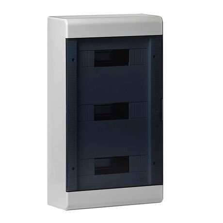 Щиток тусо о/п на 36 мод. с двер. 520х303х117,5мм (серый прозрачной дверцей) | 68036СП Рувинил TYCO