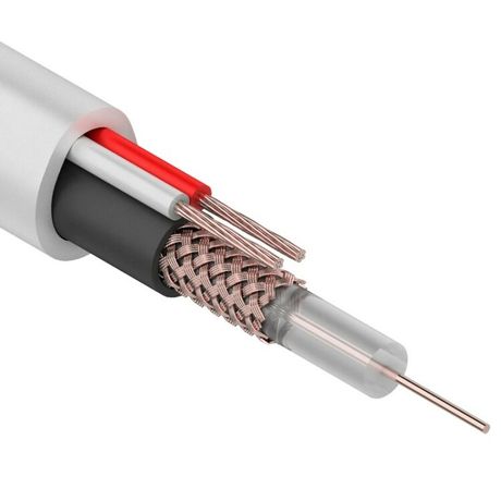 Кабель КВК-В-1,5+2x0,75 мм² (Cu/Cu) белый (бухта 200 м) | 01-4014 REXANT MEET