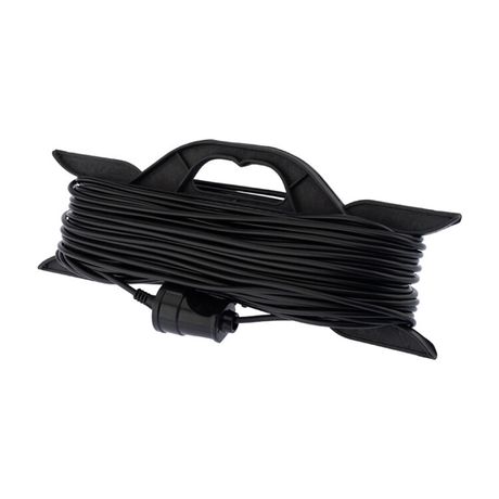 Вт IP20 черный (Сделано в России) | 11-7104 PROconnect Удлинитель-шнур на рамке ПВС 2х0.75 40 м б/з 6 А 1300 MEET