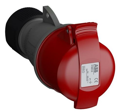 Розетка кабельная 316EC6 Easy&Safe 16А 3P+E IP44 6ч ABB 2CMA102012R1000