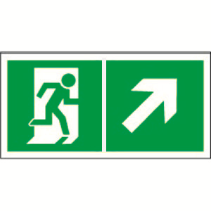 Пластина Напр. к эвакуационному выходу направо вверх BL-3015A.E37 - a18180 BS