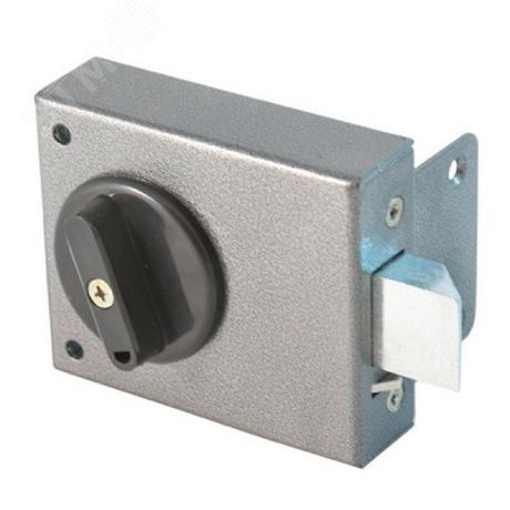 Замок накладной цилиндровый для деревянных дверей, АЛЛЮР ЗН2А серый - 1584 ПТК