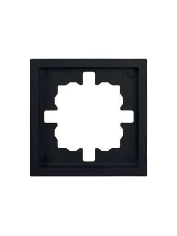 Рамка 1-мест. горизонт. ZIMA черн. бархат LEZARD 704-4200-146