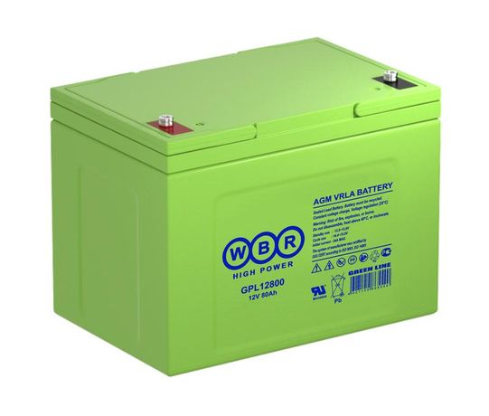 Аккумулятор GPL 12В 80Ач - GPL12800 WBR