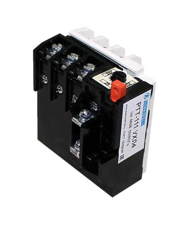 Реле электротепловое токовое РТТ-121 УХЛ4 10.0А 660В/50Гц 1р 8.50-11.5А ручной возврат Электротехник ET003519