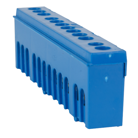 Шина нулевая с изолятором OptiKit BB-I-PE-DIN-10-6х9 зеленый | 277948 КЭАЗ