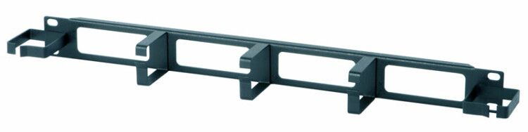 Организатор кабельный CM-1U-V6H2-PL 19дюйм 1U с пластик. кольцами (6 вертик. 2 горизонт.) Hyperline 430224