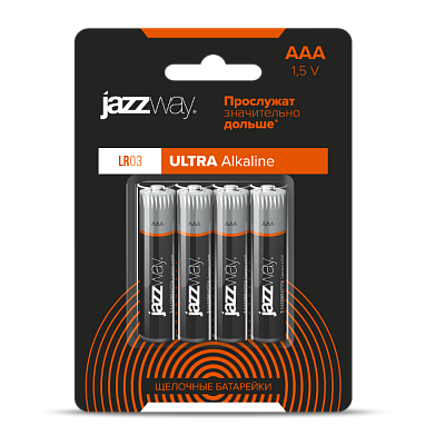 Батарейка LR03 JAZZway ULTRA Alkaline BL-4 арт.5010802