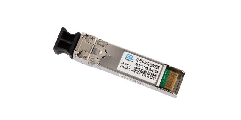 Модуль SFP+CWDM 10Гбит/с два волокна SM 2xLC 1370нм 14dB GIGALINK GL-OT-ST14LC2-1370-CWDM