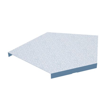 Крышка горизонтальная угла 45 гр. 100 мм - KGL45-100 КМ-Профиль LO0704