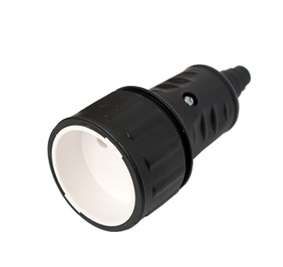 Розетка штепсельная 16А 250В без заземл. IP20 черн. каучук БЕЛТИЗ Р16-386 Bylectrica