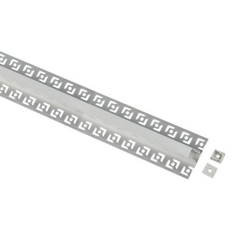 Комплект с анодированным профилем под плитку и гипсокартон толщиной до 9 мм 5313(02) 53х13мм 2,5м | Б0062802 ЭРА