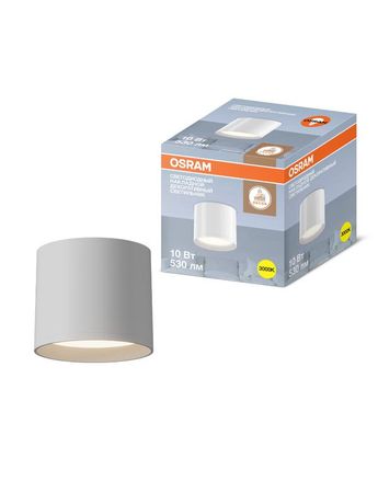 Накладной декоративный светильник OSRAM ДПО 10Вт 3000К 530Лм IP20 белый 4607194231102