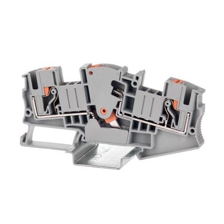 Клемма для измерительных трансформаторов, зажим push-in, 2 точки подключения, 6 кв.мм, серая | VPR-6-RTK-S DKC ДКС