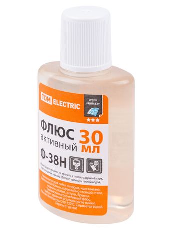 Флюс активный Ф-38Н, для пайки нихрома, 30 мл, серия "Алмаз" | SQ1025-0377 TDM