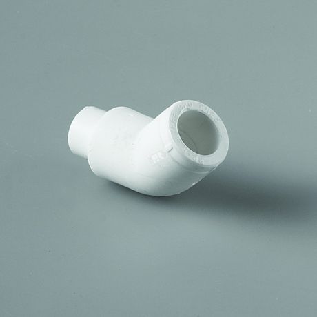 Угольник 25 мм 45 град., полипропиленовый PPR, белый - PA13810 PRO AQUA