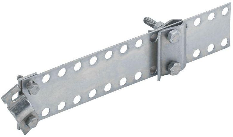 Держатель проводника круглого 5-10мм водосточная труба до 30мм оцинкованная сталь HDZ IEK - ZDP81-14-7-30