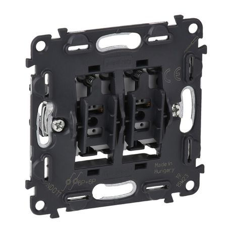 Выключатель кнопочный 2-кл. Valena In'matic 6А 250В безвинтов. зажимы механизм Leg 752018 Legrand