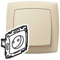 Механизм розетки 1-м Suno сл. кость Leg 774616 Legrand