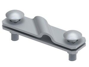 Соединитель диагональный для перпендикулярного соединения полосы до 50 мм/прутка 8-10 мм. Материал - горячеоцинкованная сталь. МС-181-ГЦ Ostec 391181