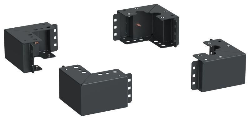 Уголок цоколя h=100мм чер. LINEA S (4шт/компл) - LS-BC05-B0-01 IEK