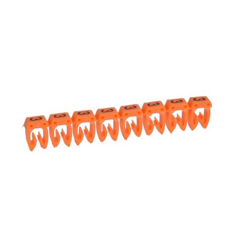 Маркер каб. 0.5-1.5кв.мм CAB3 "3" оранж. (уп.1200шт) Leg 038213 Legrand