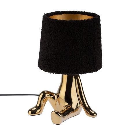 Светильник декоративный Человечек зол. с черн. абажуром E27 Rexant 603-1035 MEET