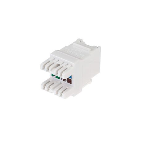 Модуль Keystone Jack RJ-45(8P8C), UTP неэкр., CAT 6, тип 180 гр, с пылезащитной шторкой, белый PRO | 02-0254-1 REXANT MEET