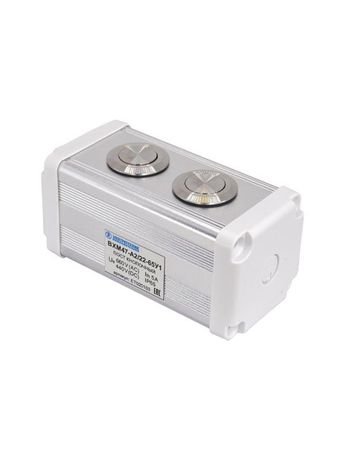 Пост управления BXM47-A2/22-65У1 2 цилиндрические кнопки 1C1NO1NC серебр. Электротехник ET020103