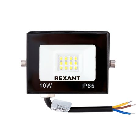 Прожектор СДО 10 Вт 800 Лм 4000 K черный корпус | 605-036 Rexant MEET