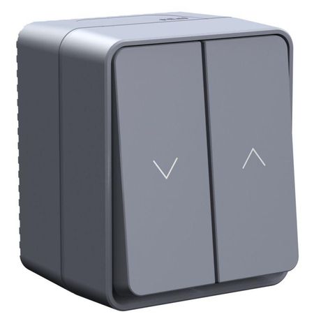 Выключатель для жалюзи 2-кл. ОП AtlasDesign PROFI 10А IP54 антрацит SE ATN544019 APC