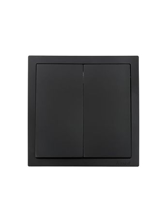 Выключатель 2-кл СП ZIMA IP20 10А безвинт. зажим черн. бархат LEZARD 704-4288-101QC