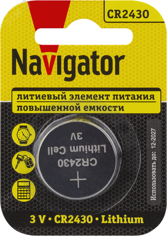 Батарейка NBT-CR2430-BP1 - 29264 Navigator 93828
