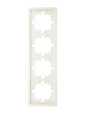 Рамка 4-мест. горизонт. ZIMA слон. кость LEZARD 704-9000-149