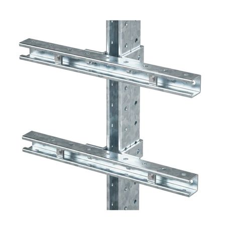 Комплект монтажных профилей на стойку для крепления 1 оболочки(ек) с видом защиты Ex d горячеоцинкованный, длина 500 мм | EX-SPR05U DKC ДКС