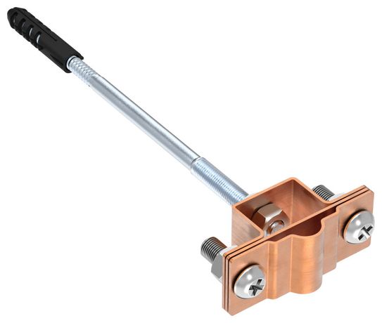 Держатель проводника круглого 8-10мм для деревянного фасада медь IEK - ZDP80-50-9-18