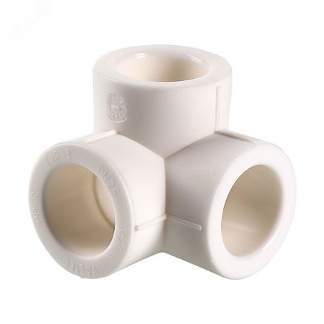 Тройник двухплоскостной 25 мм полипропиленовый PPR белый - VTp.738.0.025 VALTEC PV7382500