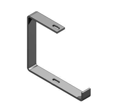 Скоба С-образная 150х180 OBZ горячеоцинкованная - HDOBZ 180*150 VERGOKAN OBZ180.150