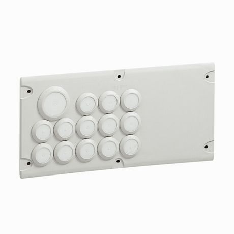 Пластина для ввода кабеля Cabstop IP 55 - 28 x диам. от 5 до 14 мм 2 25 1 резерв | 036496 Legrand