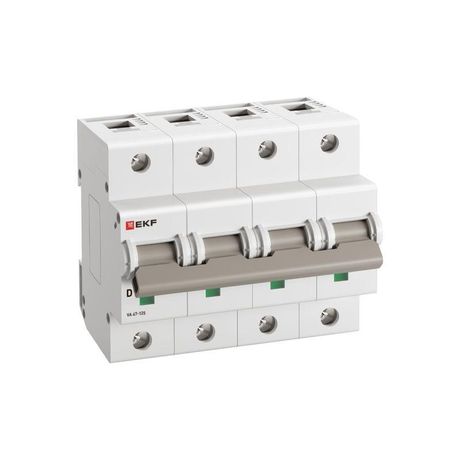 Автоматический выключатель ВА 47-125 4P 63А (D) 15кА PROXIMA EKF - mcb47125-4-63D