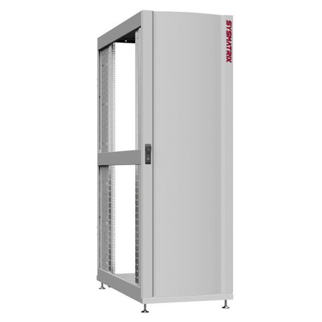 Шкаф серверный 48U 600х1200 передняя дверь: одностворчатая глухой металл IP51. задняя без. боковые панели: цвет: серый RAL7035 - NS 6248.7200 SYSMATRIX