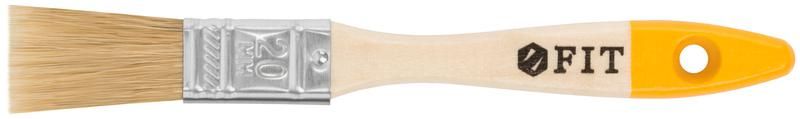 Кисть флейцевая ''Стандарт-Плюс'', натур.светлая щетина, деревянная ручка 3/4'' (19 мм) - 01042 РОС