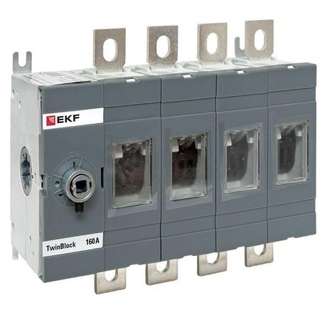 Рубильник 160A 4P без рукоятки управления TwinBlock | tb-s-160-4p EKF