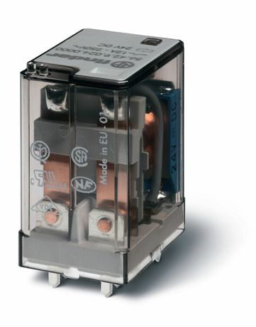 Миниатюрное силовое электромеханическое реле; монтаж на печатную плату; 2CO 12A; контакты AgNi; катушка 230В AC | 564282300000 Finder 56.42.8.230.0000