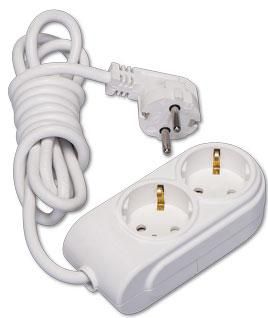 Удлинитель 2х10м с заземл. 16А IP20 ПВС 3х1.5 защ. шторки Makel N2210084